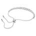 SWAROVSKI Imber Emily Bracelet, Round Blue Crystals on Rhodium Finished Band, Part of the Emily Collection
