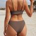 Bikini Set for Women Two Piece Swimsuits High Waisted Cut Out Tie Front Cheeky Crisscross Halter Bathing Suit