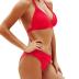Yonique Women Two Piece Bathing Suits Push Up Bikini Set Halter Swimsuit Vintage Swimwear