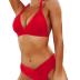 Yonique Women Two Piece Bathing Suits Push Up Bikini Set Halter Swimsuit Vintage Swimwear