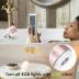 XLEADER A6 Mini Bluetooth Speaker, IPX7 Waterproof Shower Speaker with Lanyard, Small Speaker with Lights and Mic, Cute Pink Bluetooth Speaker for iPhone Laptop Bathroom Office, Gifts for Girls Women