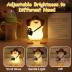 Hinittey Duck Night Light, Cute Benson Ducks Lamp, Funny Nursery Silicone Goose Nightlight with Dimmer & Timer for Room Decor, Weird Gifts for Kids, Baby, Girls,Boys, Women, Children,Teen-Cowboy Duck