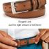 CHAOREN Mens Belts Leather - Brown Belt Men 1 1/8" Mens Dress Belt - Perfect Companion to Mens Shoes