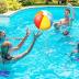 90shine 7PCS Donut Pool Floats: Doughnut Swimming Rings with 13.5" Beach Balls - Inflatable Tubes Floaties Toys for Kids Adults