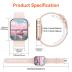 Hwagol Smart Watch (Answer/Make Call), 2024 Newest 1.85 Inch Fitness Tracker, Heart Rate/Sleep Monitor/Pedometer/Calories, Multiple Sports Modes, Women's Men's Fitness Watch for Android iPhone（Pink）