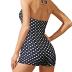 Tempt Me Women Tummy Control One Piece Swimsuits with Shorts Boyleg Retro Bathing Suit Halter Swimwear