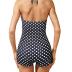Tempt Me Women Tummy Control One Piece Swimsuits with Shorts Boyleg Retro Bathing Suit Halter Swimwear