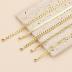 DEARMAY Gold Bracelets for Women Trendy Gold Jewelry Set for Women Cuban Link Chain 14K Gold Plated Filled Figaro Paperclip Rope Herringbone Bracelet Pack 18K Gifts for Women