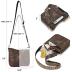 BOSTANTEN Crossbody Bags for Women Trendy Vegan Leather Hobo Purses Shoulder Handbags With Wide Shoulder Strap