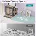 SONGMICS Jewelry Box with Glass Window, 5-Layer Jewelry Organizer with 3 Side Drawers, Jewelry Storage, with Big Mirror, Modern, 6.1 x 10.3 x 12.6 Inches, Slate Gray and Metallic Gold UJBC162G01