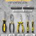 DOWELL 146PCS Homeowner Tool Set, Household Repairing Tool Kit with 14-Inch Wide Mouth Open Storage Tool Bag