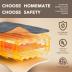 Homemate Heated Blanket Electric Throw - 50"x60" Heating Blanket Throw 1/2/4/6/8 Hours Auto-off 10 Heat Level Heat Blanket Over-heat Protection Flannel Sherpa Heater Blanket Electric ETL Certification