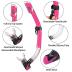 2022 Version Adults Mask Fins Snorkel Set, Snorkeling Gear for Adult with Fins, Snorkel Sets with Flippers, Adult Anti Leak Scuba Gear with Adjustable Fins Diving Mask Full Dry Top Snorkel with Bag