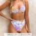 CUPSHE Women Swimsuit Bikini Set High Waisted Push Up Cheeky Drawstring Two Piece Bathing Suit