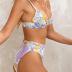 CUPSHE Women Swimsuit Bikini Set High Waisted Push Up Cheeky Drawstring Two Piece Bathing Suit