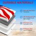 Body Board for Beach 42 Inch Bodyboard American Flag Surf Boards with EPS Core Wrist Leash HDPE Slick Bottom Perfect Surfing for Teens Adults Kids Beginners and Any Surf Rider Level