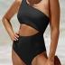 Yonique Women's One Piece Bathing Suit One Shoulder Swimsuit Cutout Swimwear Monokini
