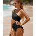 Yonique Women's One Piece Bathing Suit One Shoulder Swimsuit Cutout Swimwear Monokini