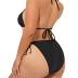 Tempt Me Women Plus Size Triangle Bikini String Two Piece Halter Tie Side Swimsuit