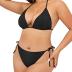 Tempt Me Women Plus Size Triangle Bikini String Two Piece Halter Tie Side Swimsuit