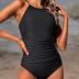 Yonique Women One Piece Swimsuit High Neck Bathing Suit Tummy Control Swimwear