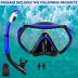 Snorkel mask Snorkeling Set for Adults and Youth, Diving mask and Full Dry Snorkel Swim Googles is Suitable for Snorkeling, Dive Scuba Diving, Swimming