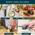 Home Hero Kitchen Knife Set with Sharpener - High Carbon Stainless Steel Knife Block Set with Ergonomic Handles (20 Pcs - Black)