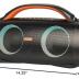 DOSS Extreme Boom Pro Bluetooth Speaker with 100W Stereo Sound, Rich Bass, IPX6 Waterproof, 20H Playtime, Power Bank, Mixed Color Light, Portable Speaker for Outdoor, Camping, Beach-Orange