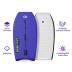 Bodyboard 33-inch/37-inch/42-inch Premium IXPE Body Board with Coiled Wrist Leash, Super Lightweight EPS Core and HDPE Slick Bottom, Perfect Surfing for Kids Teens and Adults
