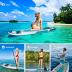 YUSING Inflatable Paddle Board with Seat, 11' x 32'' x 6" SUP, Paddle Boards for Adults, Non-Slip Deck SUP Paddle Board with Premium Kayak and SUP Accessories,3 Removable Fins