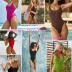ZAFUL Women's One Piece Swimsuit Ribbed Lace Up Tie Back Bathing Suits Sexy High Cut Scoop Neck Tummy Control Padded Swimwear
