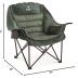 Guide Gear Oversized Extra Large Padded Camping Chair, Portable, Folding, Large Camp Lounge Chairs for Outdoor, Adults, Men and Women, Heavy-Duty 400 Pound Capacity, with Cup Holder Green
