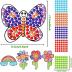 Summer Flower Arts and Crafts, Summer Art Crafts Suncatcher Kits for Children Kids at 6-8, DIY Diamond Painting Kits for Girls at 4 5 10 12