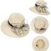 Women Kentucky Organza Derby Hat - Bridal Wedding Church Tea Party Wide Brim Summer Sun Cap
