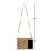 Women Crochet Shoulder Bag Handmade Woven Beach Crossbody Handbag Satchel Purse with Tassel for Summer