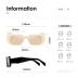 kimorn Rectangle Sunglasses for Women Men Trendy Retro Trendy Sun Glasses 90’s Vintage Square Frame K1307