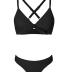 CUPSHE Women's Two Piece Bikini Set Floral Print Knot Bunny Tie