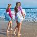Barbie™ Signature 36in Bodyboard by Wavestorm | Graphic top Deck with high Density Slick Bottom | for Kids and Adults |Foam Construction with Accessories |,Light Blue