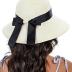 Sun Straw Hat for Women with Wind Lanyard Wide Brim Foldable Beach Summer Hats Womens UV 50+ Protection Bowknot Cap
