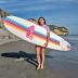 Barbie™ Signature 8ft Surfboard by Wavestorm | Graphic top Deck with high Density Slick Bottom | for Kids and Adults |Foam Construction with Accessories | Leg Leash and Fin Set Included,White