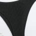 SOLY HUX Bikini Sets for Women Solid Textured Bikini Bathing Suits 2 Piece Swimsuit