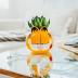 Toynk Garfield 4-Inch Ceramic Planter with Artificial Succulent | Cute Flower Pot, Faux Indoor Plants