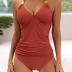 B2prity Halter Tankini Swimsuit for Women Tummy Control Two Piece Bathing Suit V Neck Swimwear with Shorts