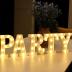 Dyingswan Led Light Up Letters, 26 Alphabet Marquee Letter Lights, Small Letters with Lights, Battery Powered Letter Sign Lights for Party, Table, Wall Decor (Letter A, Warm White)