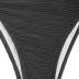 ZAFUL Women Strapless Wave Bandeau Bikini 2 Piece Swimwear Cheeky Solid Lace up Bathing Suits