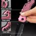 GOOD WORKER 2.95” Serrated Blade Pink Knife - Pocket Knife for Women - Self Defense Knife - Pink Knives - Cute Womens Girl Knife - Womens Folding Knife - Pink Pocket Knife - Mothers Day Gift - 6680 P