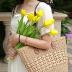 Women's Straw Hobo Bag Woven Shoulder Bag Large Totes Summer Travel Beach Handbag Handmade Purse