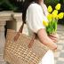 Women's Straw Hobo Bag Woven Shoulder Bag Large Totes Summer Travel Beach Handbag Handmade Purse