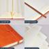 Lined Journal Notebook for Women Men,256 Pages A5 Hardcover Leather Journals for Writing,Travel,Business,Work & School,College Ruled Notebooks for Note Taking,Diary Notepad 5.7"×8.3" orange