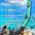 Mask Fins Snorkel Set, Snorkeling Gear with Short Fins for Adults with Panoramic View Mask, Dry Top Snorkel, Adjustable Swim Fins and Travel Bag, Adults Snorkel Gear for Swimming Snorkeling